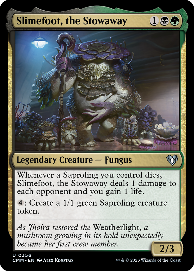 Slimefoot, the Stowaway [Commander Masters] | Jomio and Rueliete's Cards and Comics