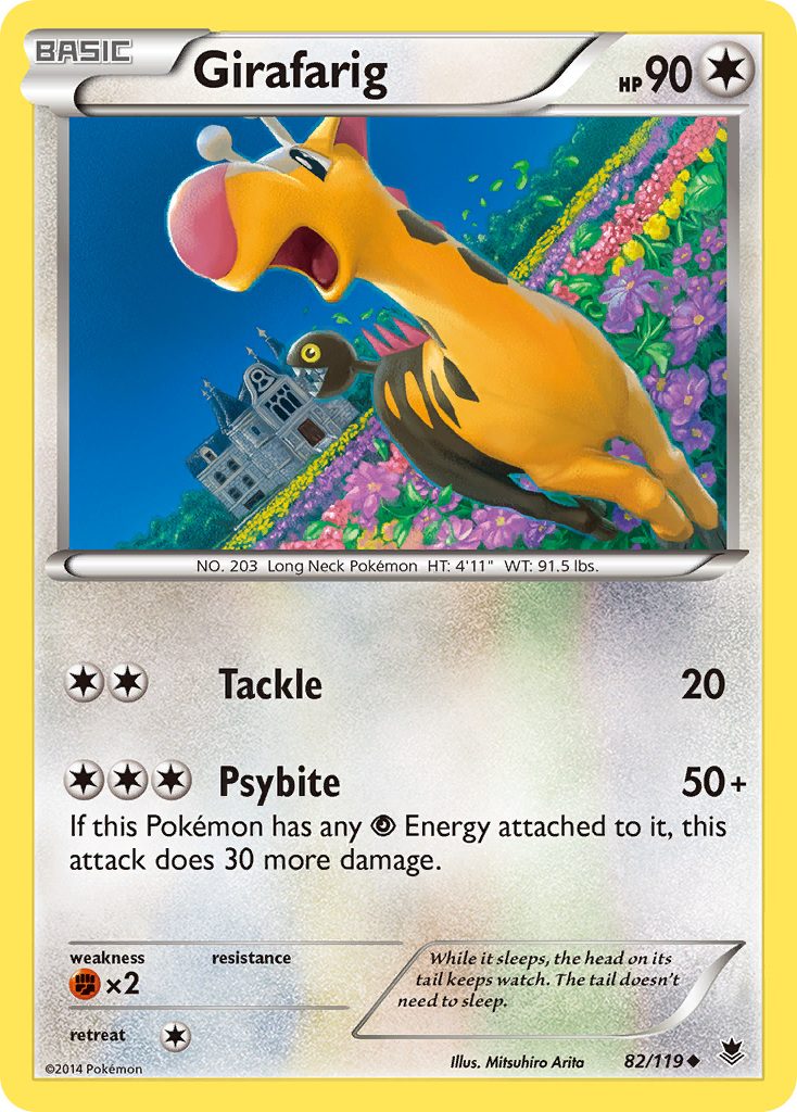 Girafarig (82/119) [XY: Phantom Forces] | Jomio and Rueliete's Cards and Comics