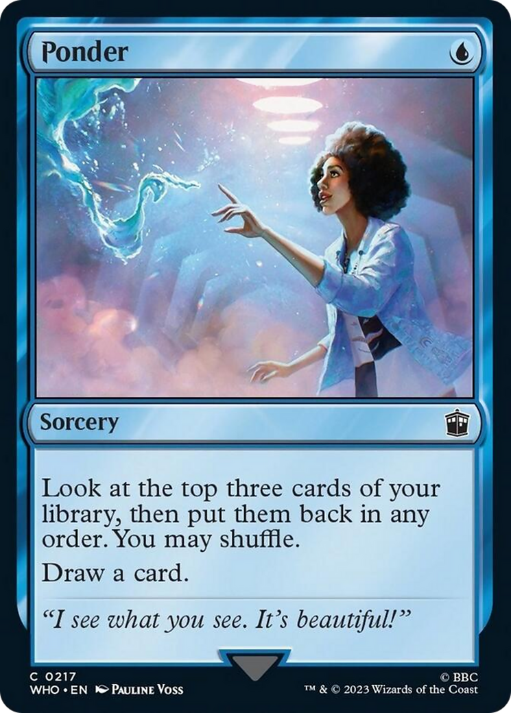 Ponder [Doctor Who] | Jomio and Rueliete's Cards and Comics