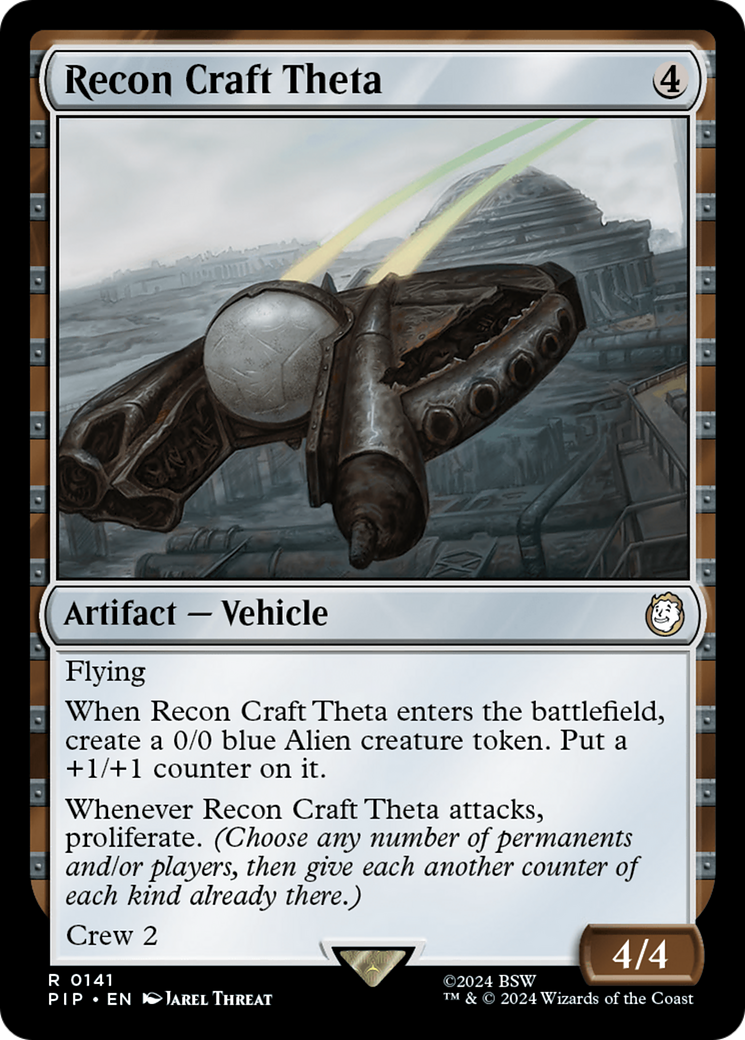 Recon Craft Theta [Fallout] | Jomio and Rueliete's Cards and Comics
