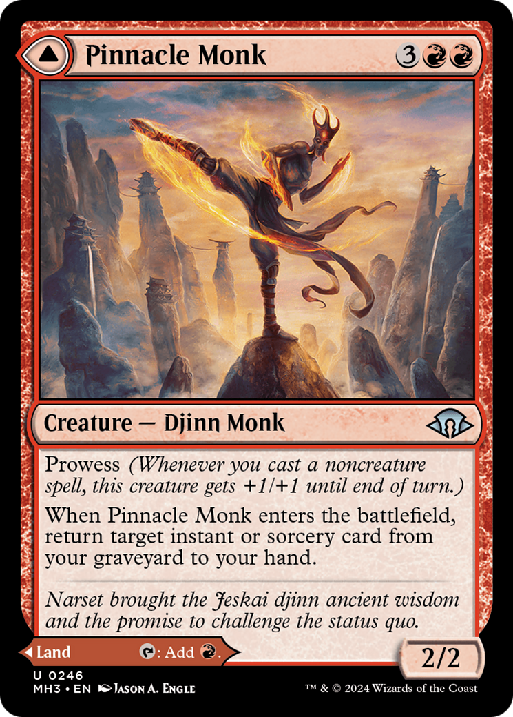 Pinnacle Monk [Modern Horizons 3] | Jomio and Rueliete's Cards and Comics