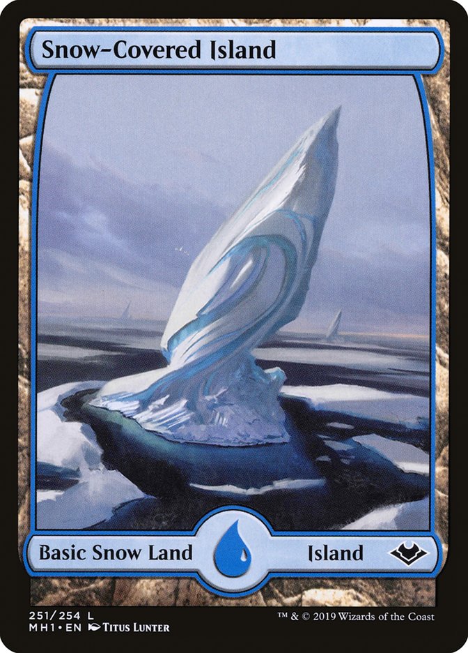 Snow-Covered Island [Modern Horizons] | Jomio and Rueliete's Cards and Comics