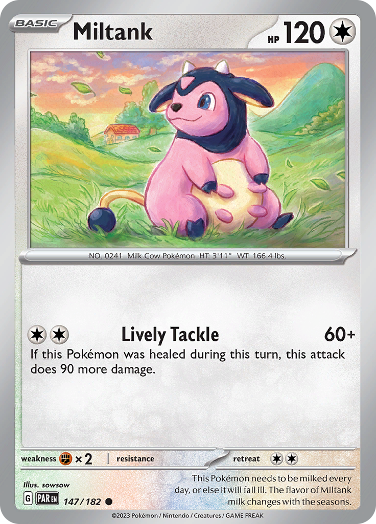 Miltank (147/182) [Scarlet & Violet: Paradox Rift] | Jomio and Rueliete's Cards and Comics