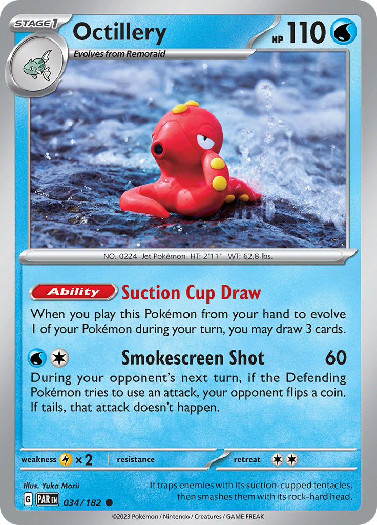 Octillery (034/182) [Scarlet & Violet: Paradox Rift] | Jomio and Rueliete's Cards and Comics