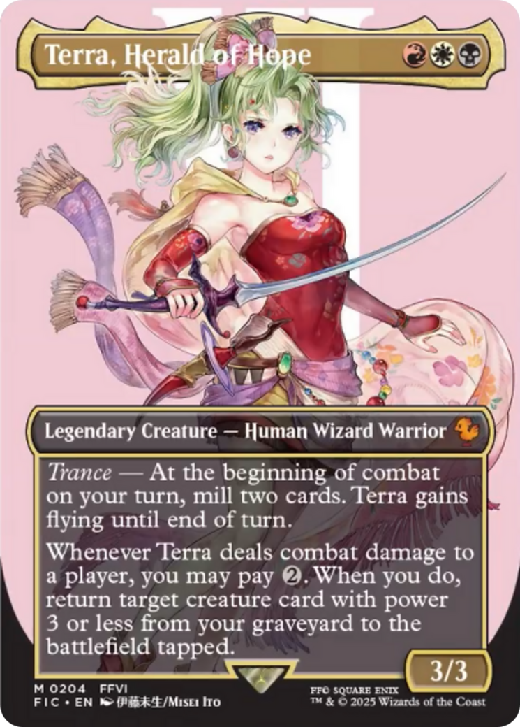 Terra, Herald of Hope (Borderless) [FINAL FANTASY Commander] | Jomio and Rueliete's Cards and Comics