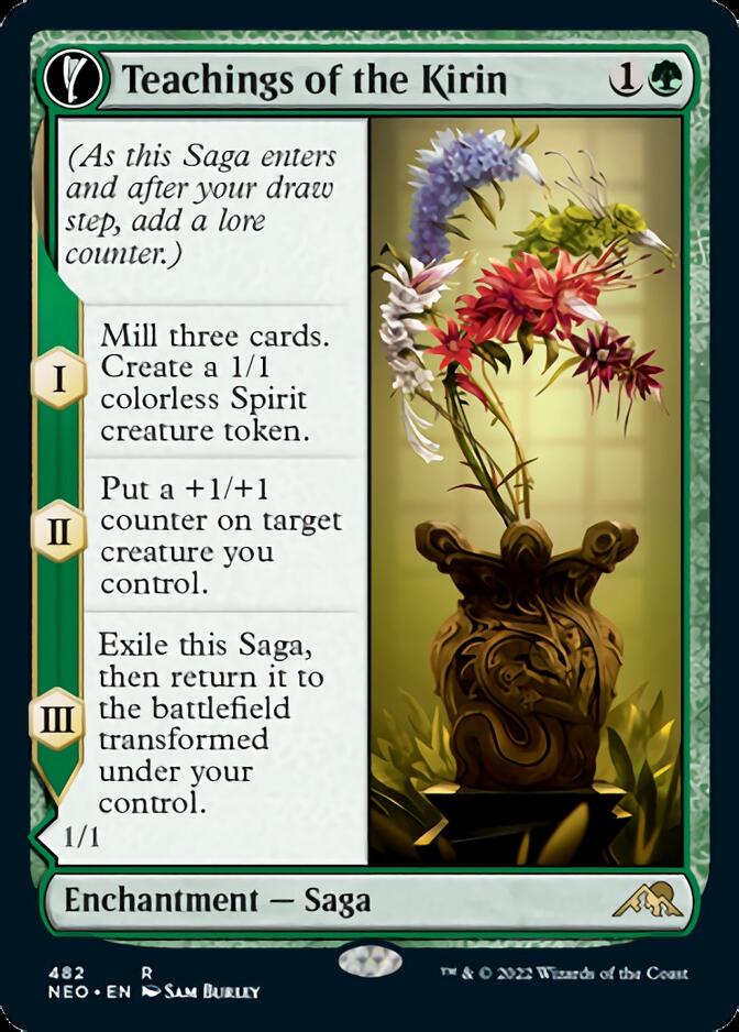 Teachings of the Kirin // Kirin-Touched Orochi (Extended Art) [Kamigawa: Neon Dynasty] | Jomio and Rueliete's Cards and Comics