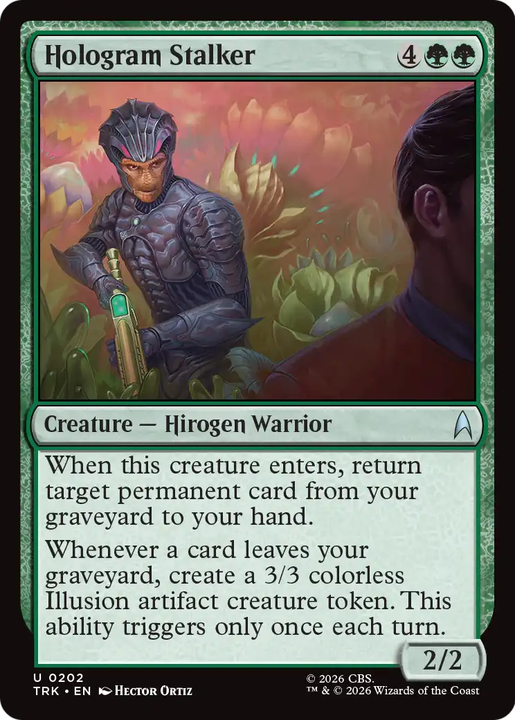 Hologram Stalker [Star Trek] | Jomio and Rueliete's Cards and Comics