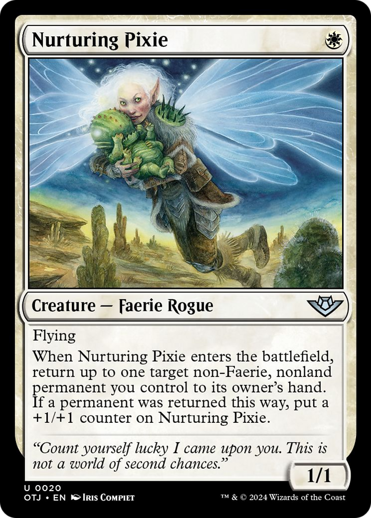 Nurturing Pixie [Outlaws of Thunder Junction] | Jomio and Rueliete's Cards and Comics