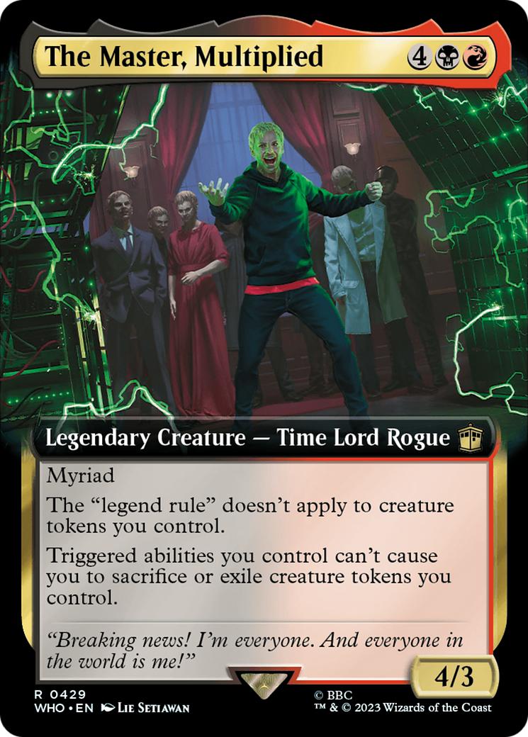 The Master, Multiplied (Extended Art) [Doctor Who] | Jomio and Rueliete's Cards and Comics