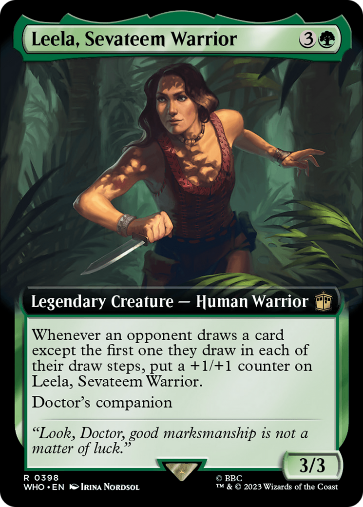 Leela, Sevateem Warrior (Extended Art) [Doctor Who] | Jomio and Rueliete's Cards and Comics