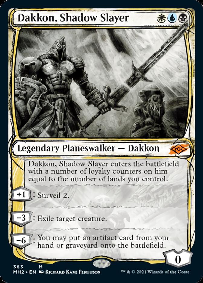Dakkon, Shadow Slayer (Sketch) [Modern Horizons 2] | Jomio and Rueliete's Cards and Comics