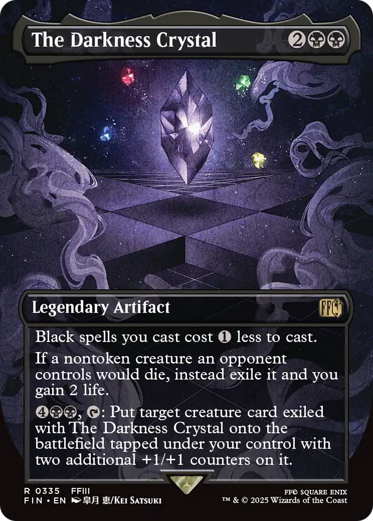 The Darkness Crystal (Borderless) [FINAL FANTASY] | Jomio and Rueliete's Cards and Comics