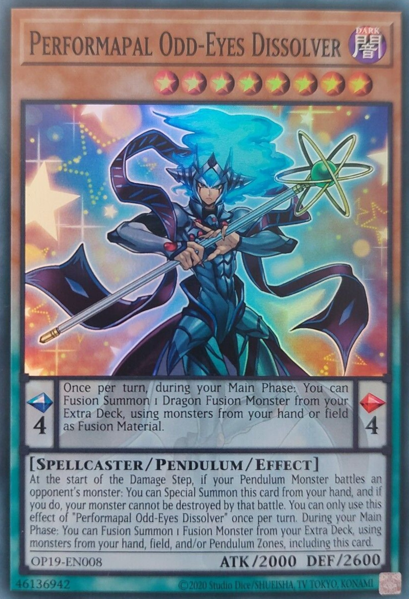 Performapal Odd-Eyes Dissolver [OP19-EN008] Super Rare | Jomio and Rueliete's Cards and Comics