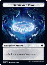 Replicated Ring // Thopter Double-Sided Token [Kaldheim Commander Tokens] | Jomio and Rueliete's Cards and Comics