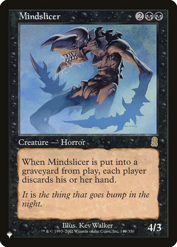 Mindslicer [The List] | Jomio and Rueliete's Cards and Comics