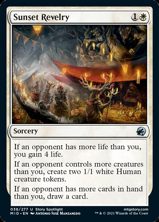 Sunset Revelry [Innistrad: Midnight Hunt] | Jomio and Rueliete's Cards and Comics