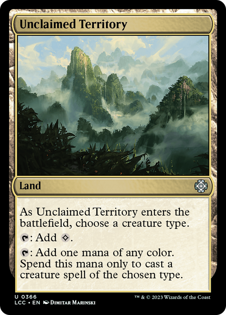Unclaimed Territory [The Lost Caverns of Ixalan Commander] | Jomio and Rueliete's Cards and Comics