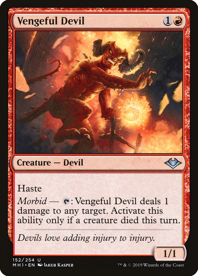 Vengeful Devil [Modern Horizons] | Jomio and Rueliete's Cards and Comics