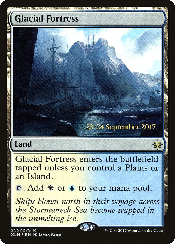 Glacial Fortress [Ixalan Prerelease Promos] | Jomio and Rueliete's Cards and Comics