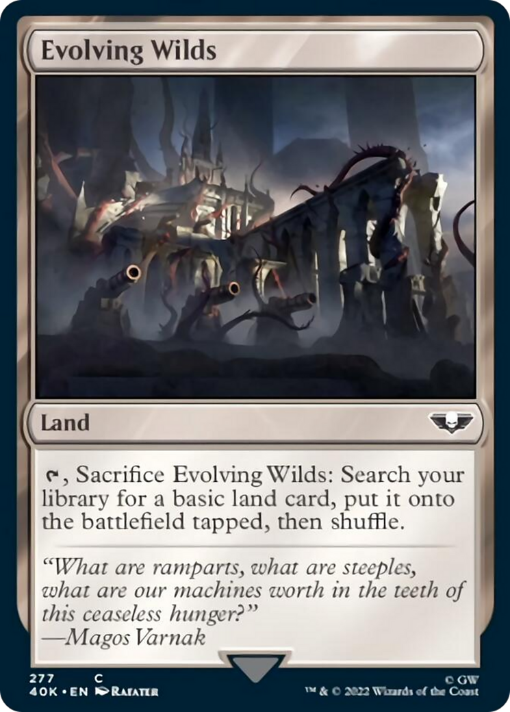 Evolving Wilds (Surge Foil) [Warhammer 40,000] | Jomio and Rueliete's Cards and Comics