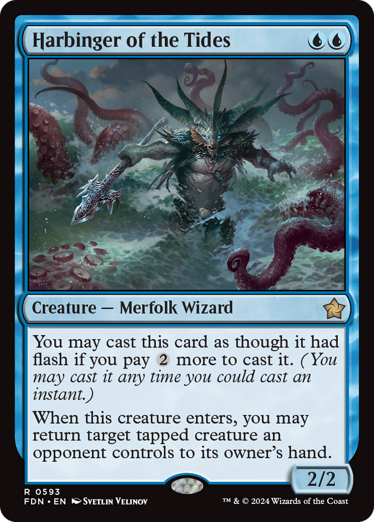 Harbinger of the Tides [Foundations] | Jomio and Rueliete's Cards and Comics