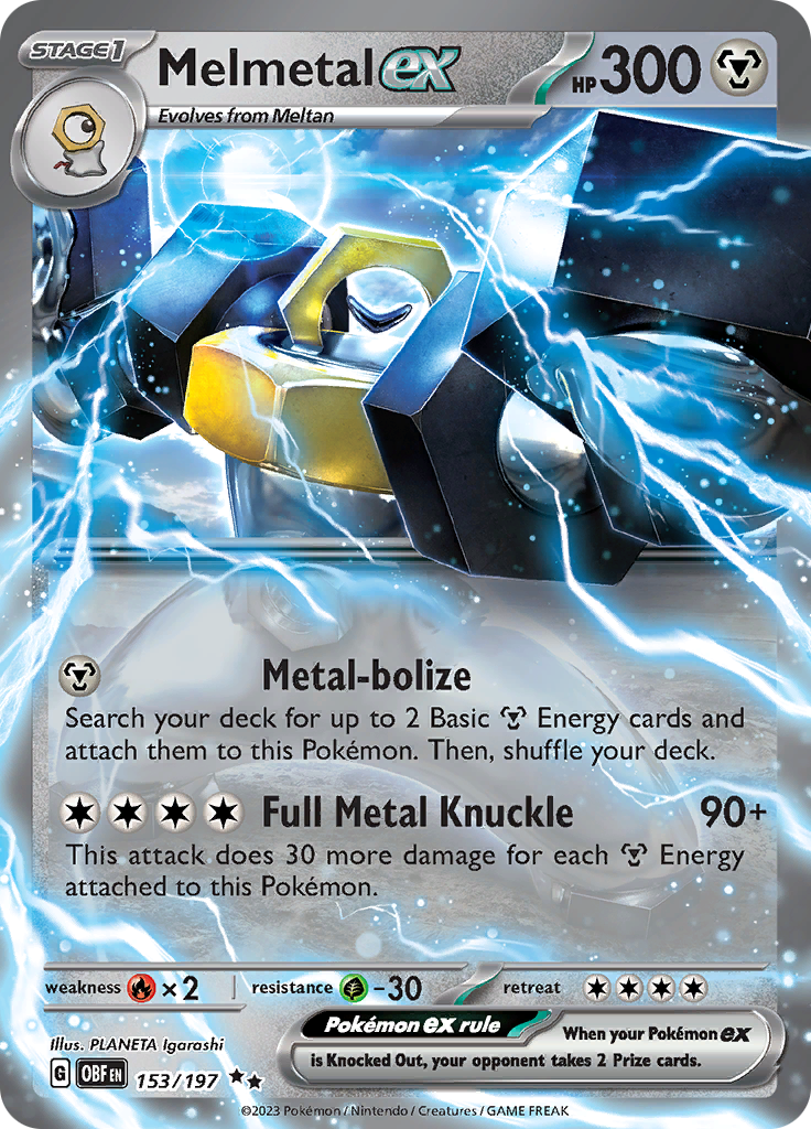 Melmetal ex (153/197) [Scarlet & Violet: Obsidian Flames] | Jomio and Rueliete's Cards and Comics