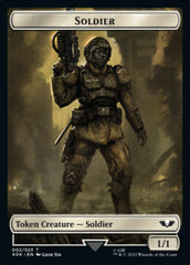 Soldier (002) // Space Marine Devastator Double-Sided Token (Surge Foil) [Warhammer 40,000 Tokens] | Jomio and Rueliete's Cards and Comics