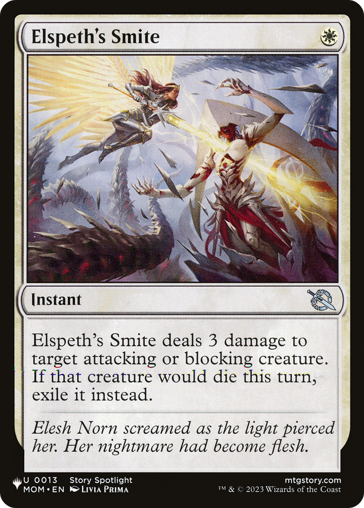 Elspeth's Smite [The List] | Jomio and Rueliete's Cards and Comics