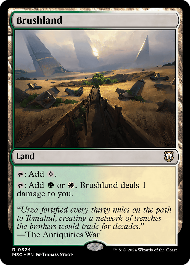 Brushland (Ripple Foil) [Modern Horizons 3 Commander] | Jomio and Rueliete's Cards and Comics