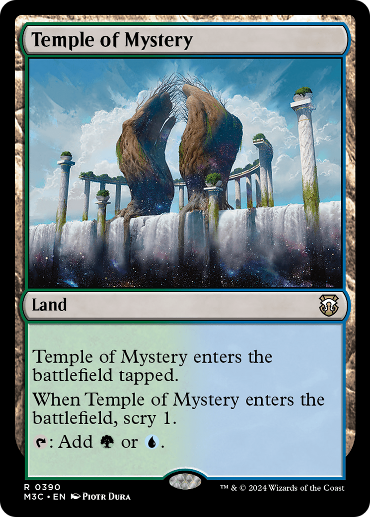 Temple of Mystery (Ripple Foil) [Modern Horizons 3 Commander] | Jomio and Rueliete's Cards and Comics