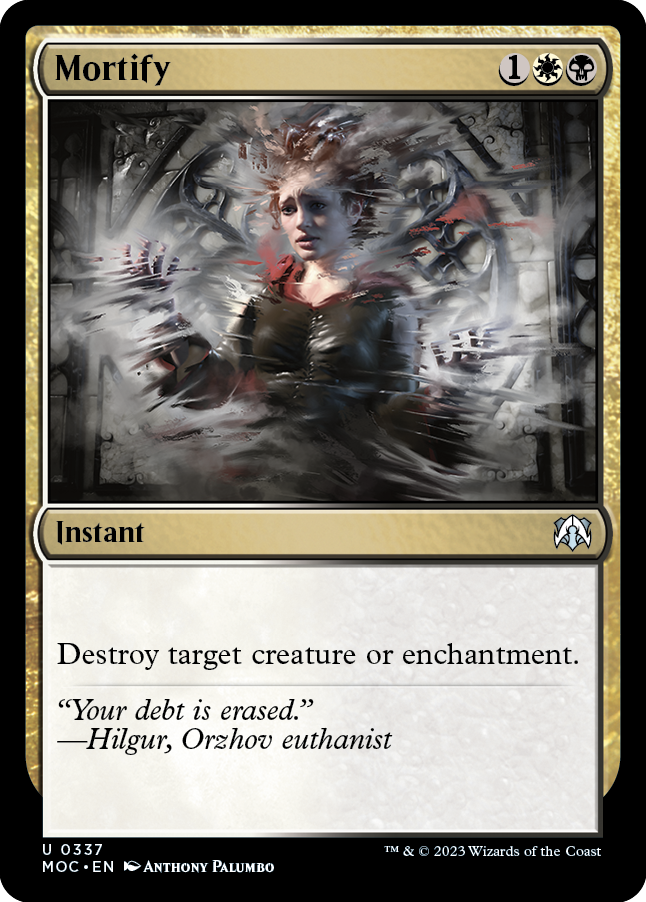 Mortify [March of the Machine Commander] | Jomio and Rueliete's Cards and Comics