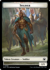 Vampire Knight // Soldier Double-Sided Token [March of the Machine Commander Tokens] | Jomio and Rueliete's Cards and Comics