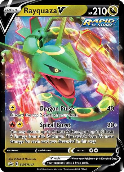 Rayquaza V (SWSH147) [Sword & Shield: Black Star Promos] | Jomio and Rueliete's Cards and Comics