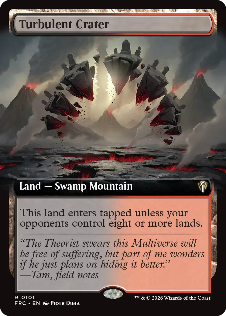 Turbulent Crater (Extended Art) [Reality Fracture Commander] | Jomio and Rueliete's Cards and Comics