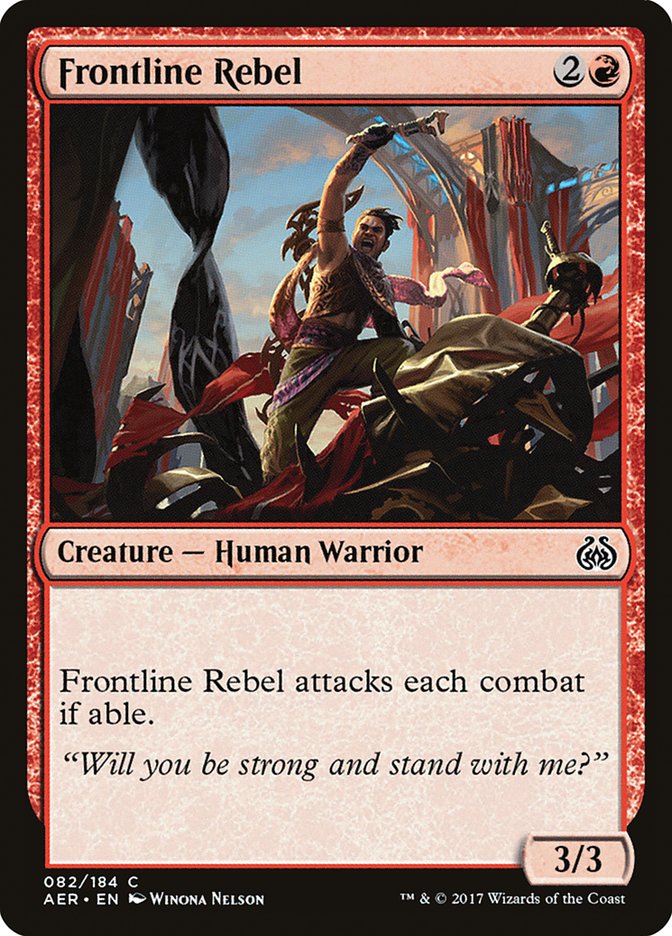 Frontline Rebel [Aether Revolt] | Jomio and Rueliete's Cards and Comics