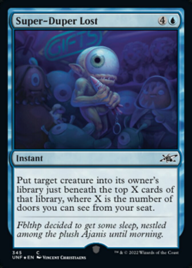 Super-Duper Lost (Galaxy Foil) [Unfinity] | Jomio and Rueliete's Cards and Comics