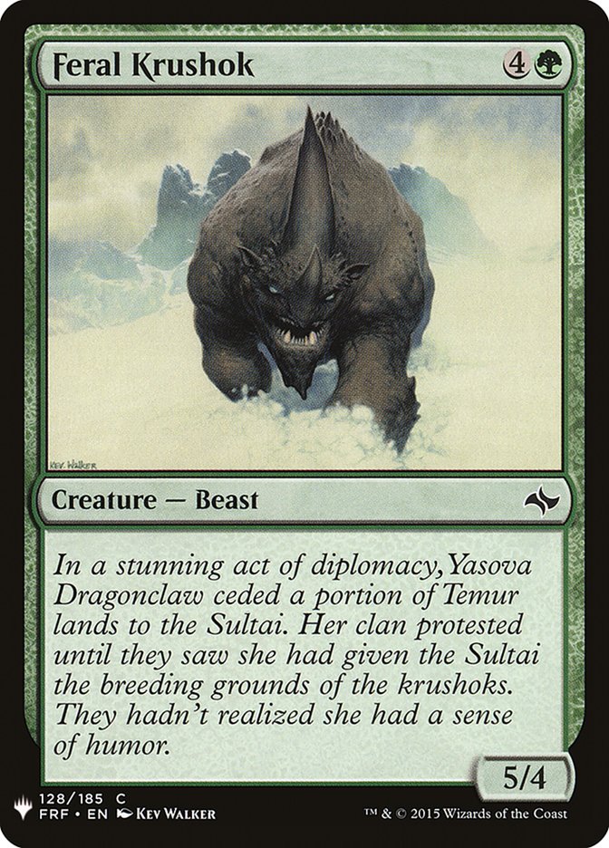 Feral Krushok [Mystery Booster] | Jomio and Rueliete's Cards and Comics