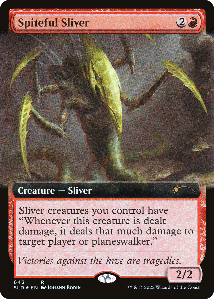 Spiteful Sliver (Extended Art) [Secret Lair Drop Promos] | Jomio and Rueliete's Cards and Comics