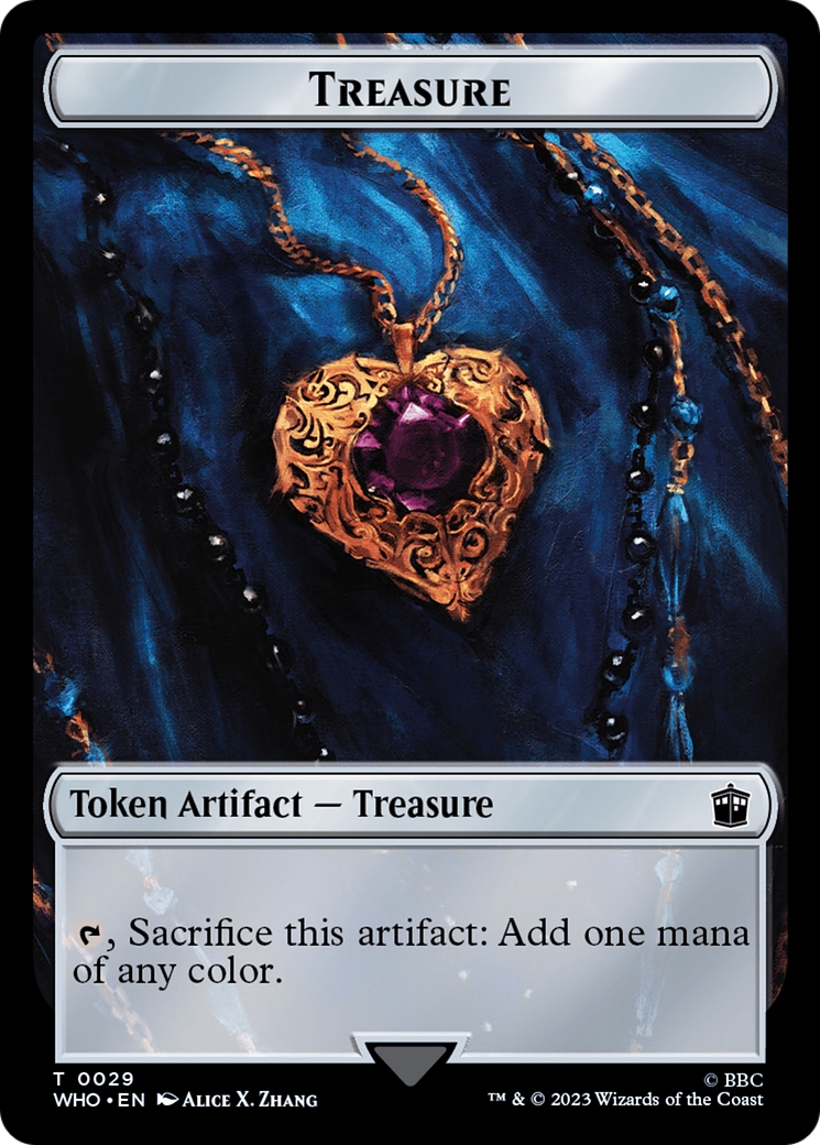 Human (0005) // Treasure (0029) Double-Sided Token [Doctor Who Tokens] | Jomio and Rueliete's Cards and Comics