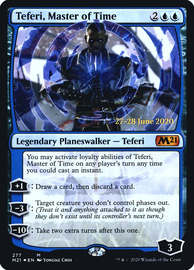 Teferi, Master of Time (277) [Core Set 2021 Prerelease Promos] | Jomio and Rueliete's Cards and Comics