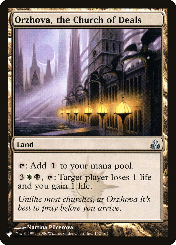 Orzhova, the Church of Deals [The List] | Jomio and Rueliete's Cards and Comics