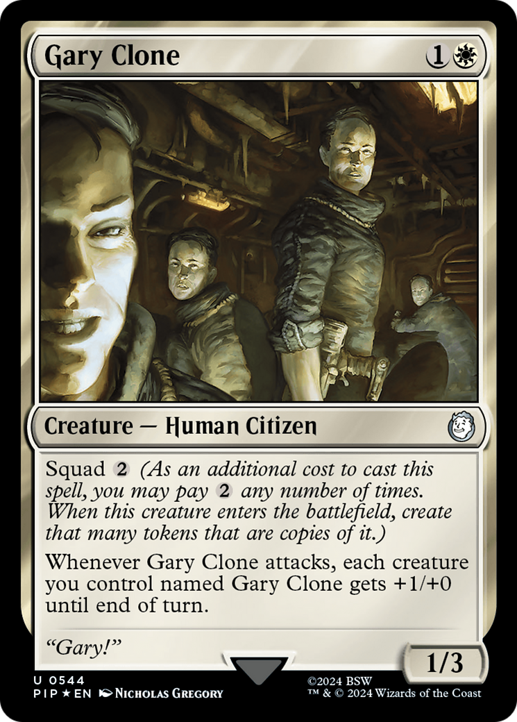 Gary Clone (Surge Foil) [Fallout] | Jomio and Rueliete's Cards and Comics