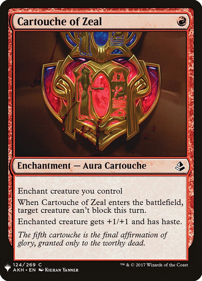 Cartouche of Zeal [Mystery Booster] | Jomio and Rueliete's Cards and Comics
