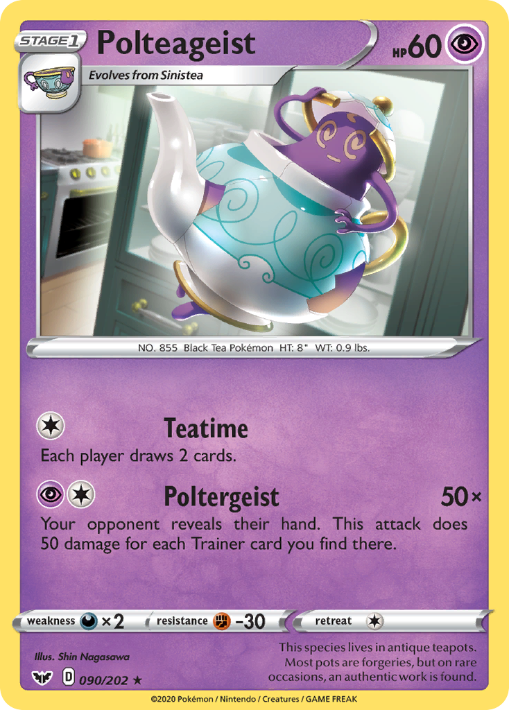 Polteageist (090/202) [Sword & Shield: Base Set] | Jomio and Rueliete's Cards and Comics