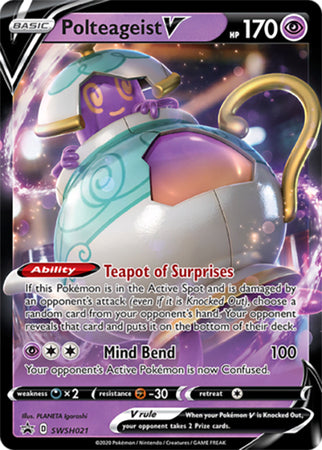 Polteageist V (SWSH021) [Sword & Shield: Black Star Promos] | Jomio and Rueliete's Cards and Comics