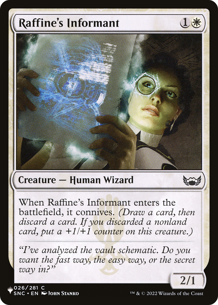 Raffine's Informant [The List] | Jomio and Rueliete's Cards and Comics
