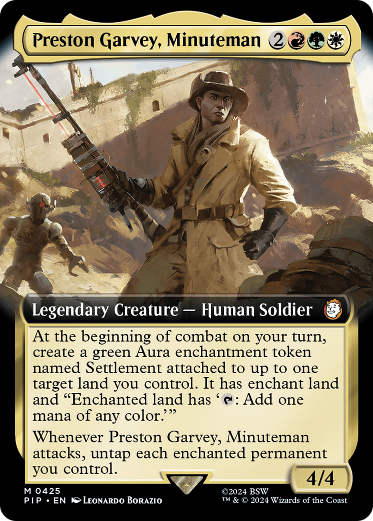 Preston Garvey, Minuteman (Extended Art) [Fallout] | Jomio and Rueliete's Cards and Comics