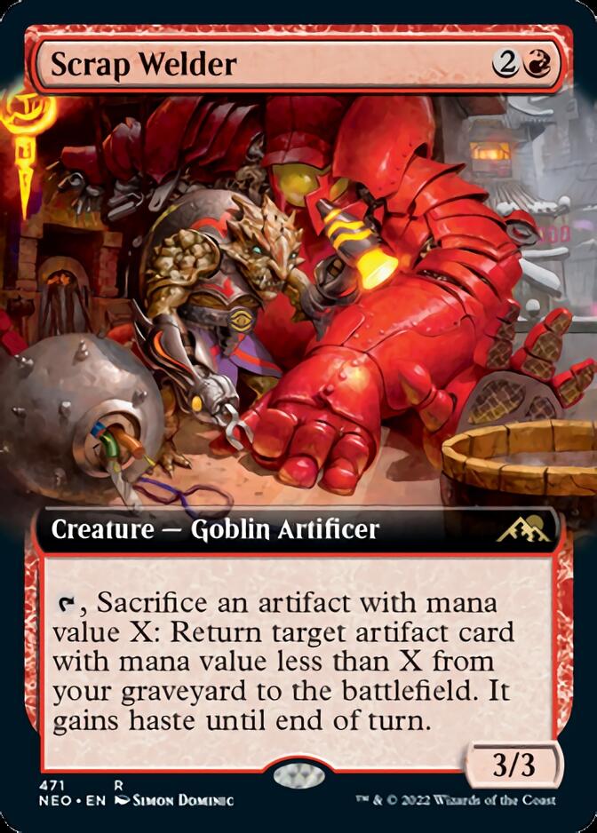 Scrap Welder (Extended Art) [Kamigawa: Neon Dynasty] | Jomio and Rueliete's Cards and Comics