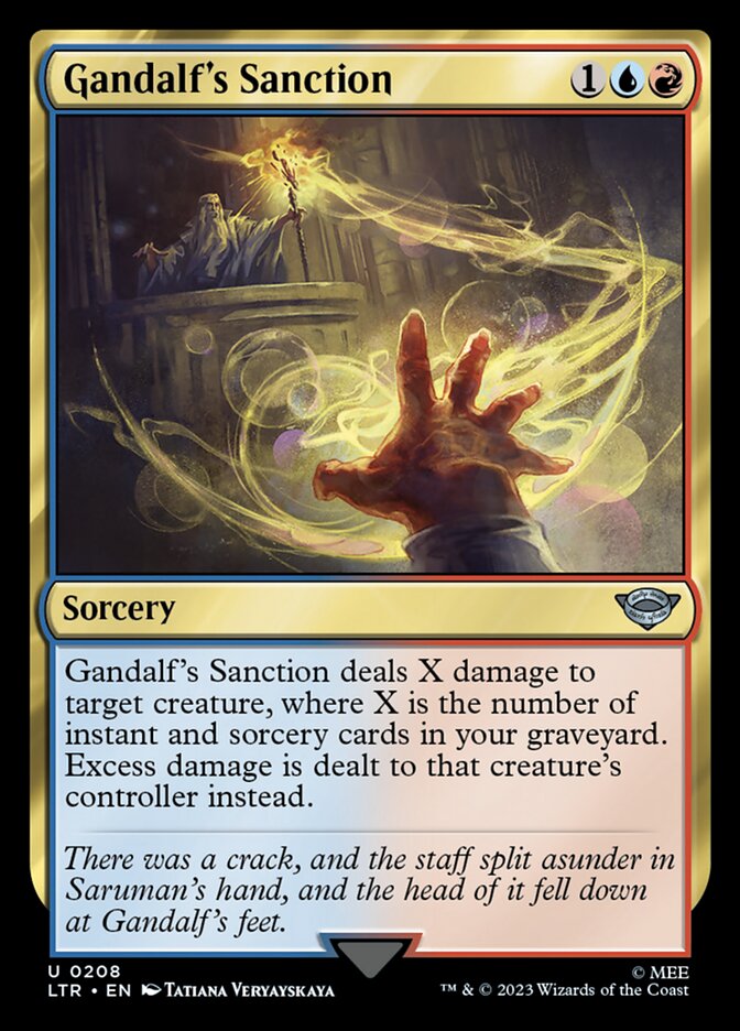 Gandalf's Sanction [The Lord of the Rings: Tales of Middle-Earth] | Jomio and Rueliete's Cards and Comics
