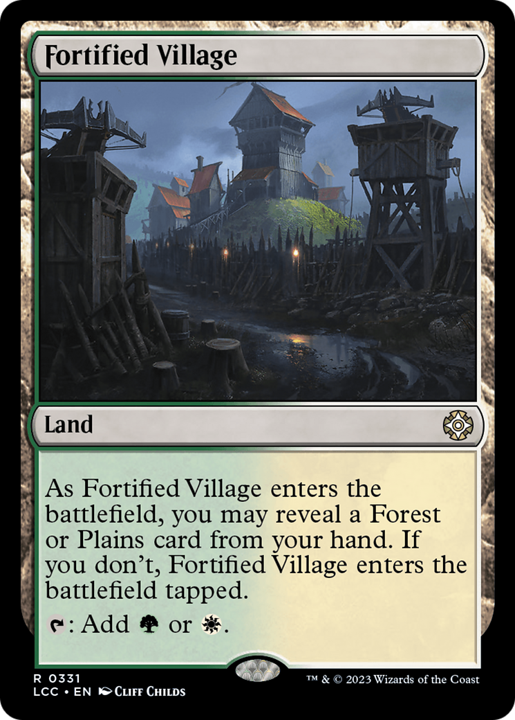 Fortified Village [The Lost Caverns of Ixalan Commander] | Jomio and Rueliete's Cards and Comics
